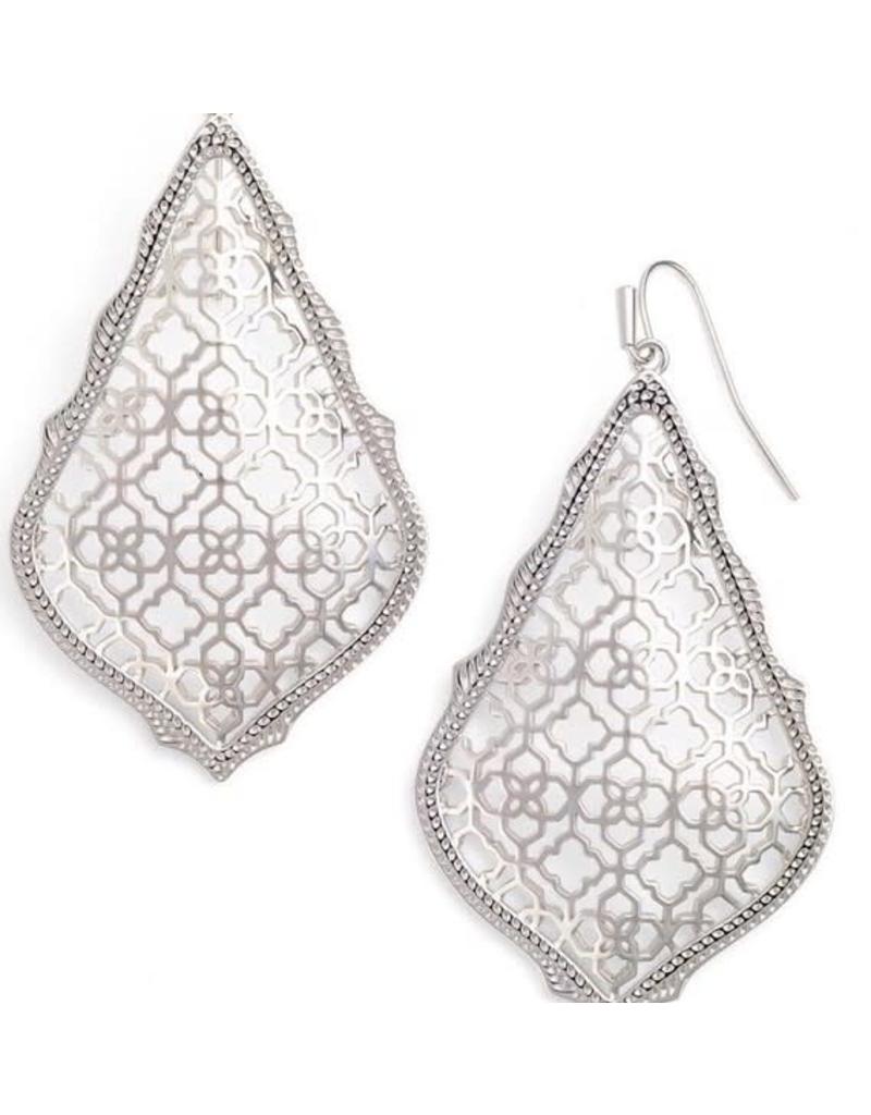 Kendra Scott Adair Earrings Silver Filigree in Silver - Rhinestone Angel