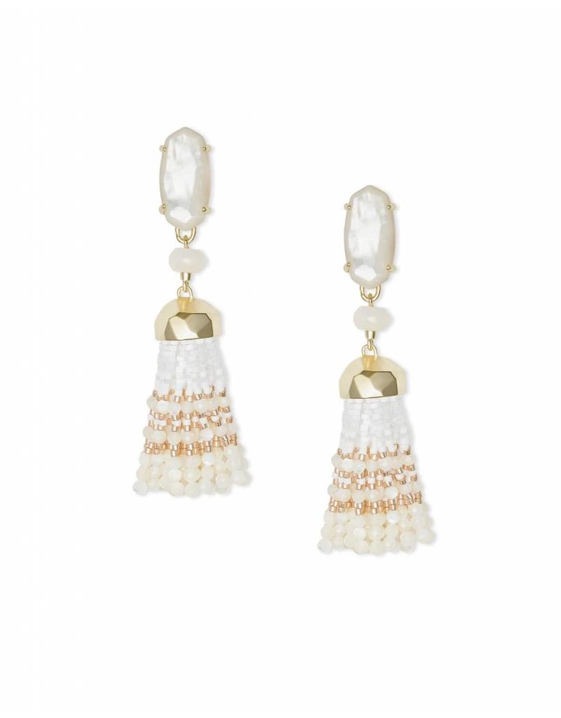 Kendra Scott Dove Earrings In Gold Ivory Pearl Rhinestone Angel Kendra Scott Dove Earrings In Gold Ivory Pearl