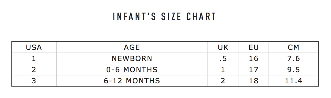 Sorel Childrens Size Chart