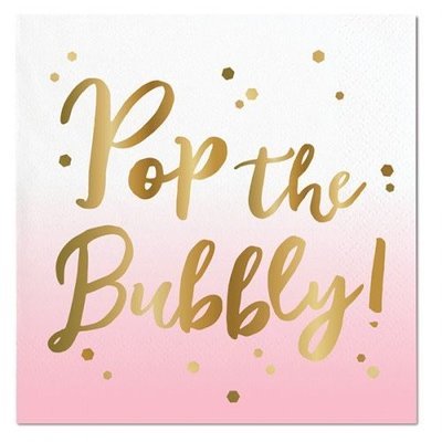 Pop the Bubbly Beverage Napkins