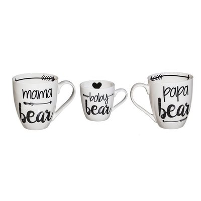 Ceramic Cup O' Java Cup Gift Set, Bear Family