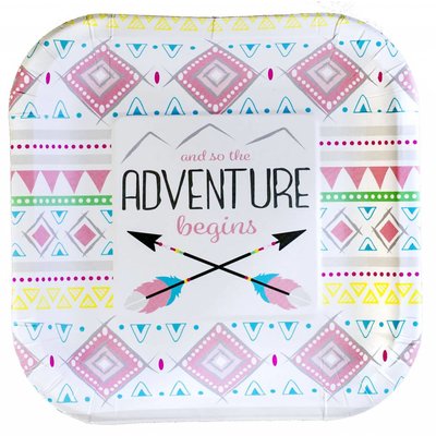 The Adventure Begins Girl 7in Plate