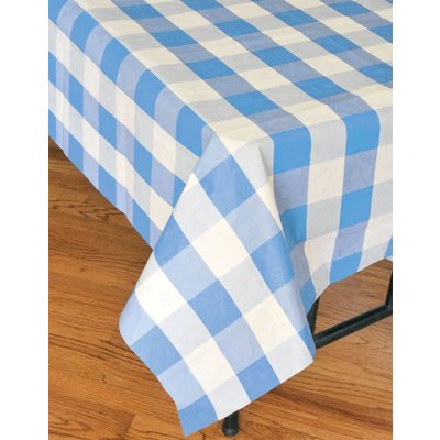 Blue Classic Plaid Tablecover