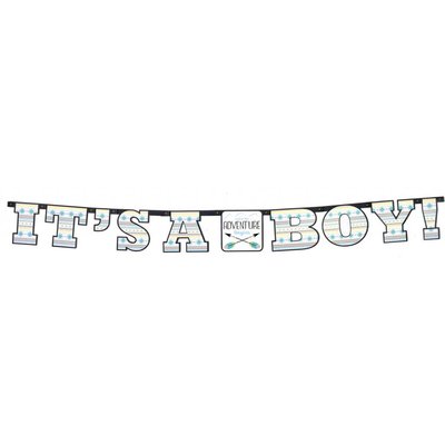 The Adventure Begins Boy Banner