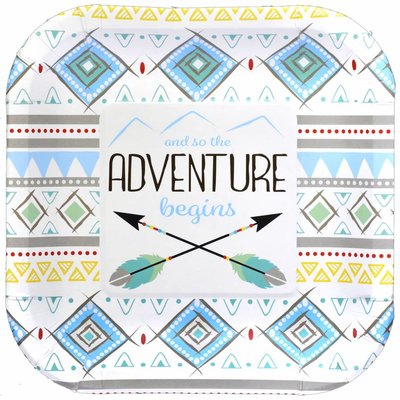The Adventure Begins Boy 7in Plate