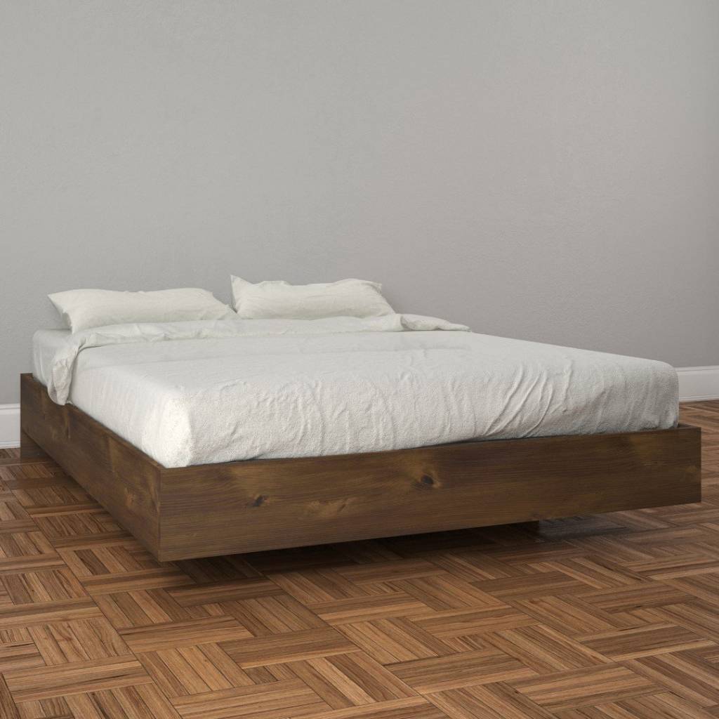 Queen Size Platform Bed Truffle Nocce M2go