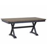 Donald Choi Paxton Dining Table 36 X72 Black And Brown M2go Donald Choi Paxton Dining Table 36 X72