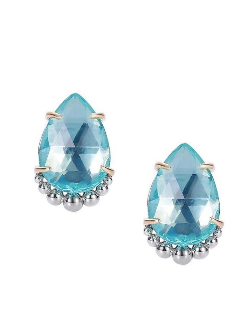 Natalie Wood Designs Teardrop Stud Earring Blue Topaz The Busy B Natalie Wood Designs Teardrop Stud Earring Blue Topaz