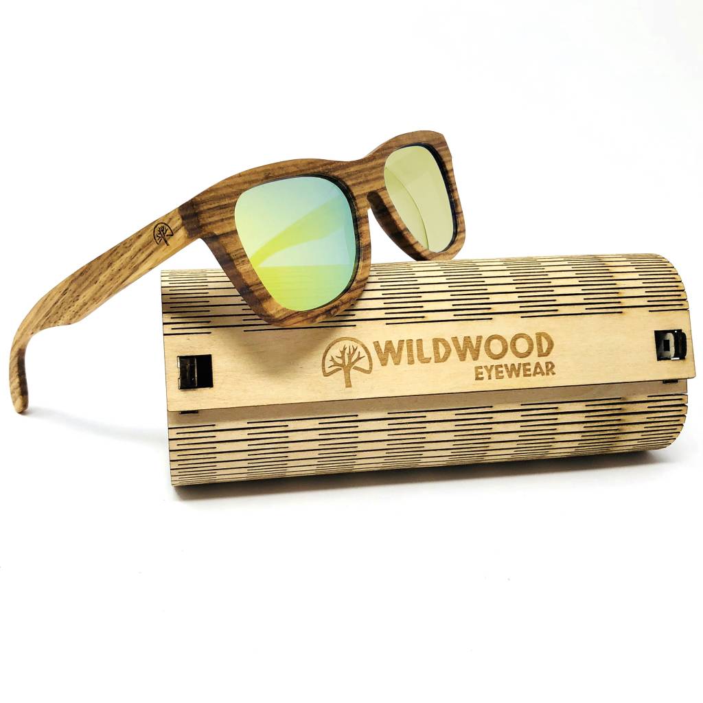 wildwood youth zebra wood polarized sunglasses 7 to 12 yrs
