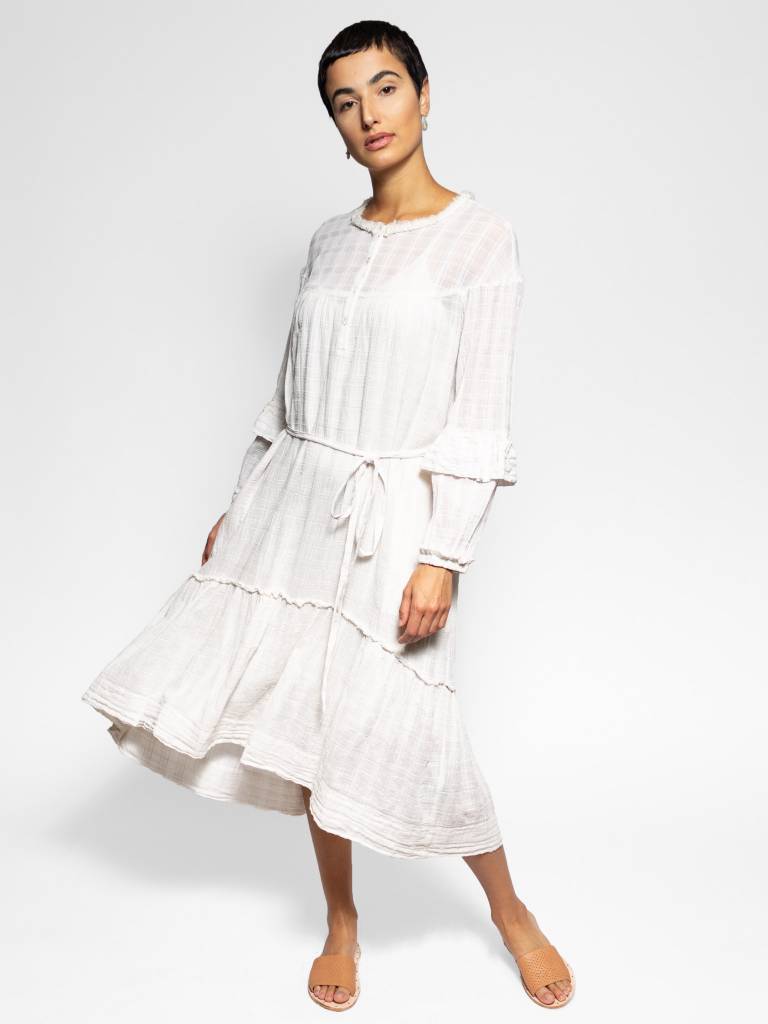 Raquel Allegra Victorian Ruffle Dress Dirty White Women S Raquel Allegra Victorian Ruffle Dress Dirty White