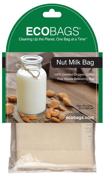 Organic Cotton Nut Milk Bag Garden City Essentials