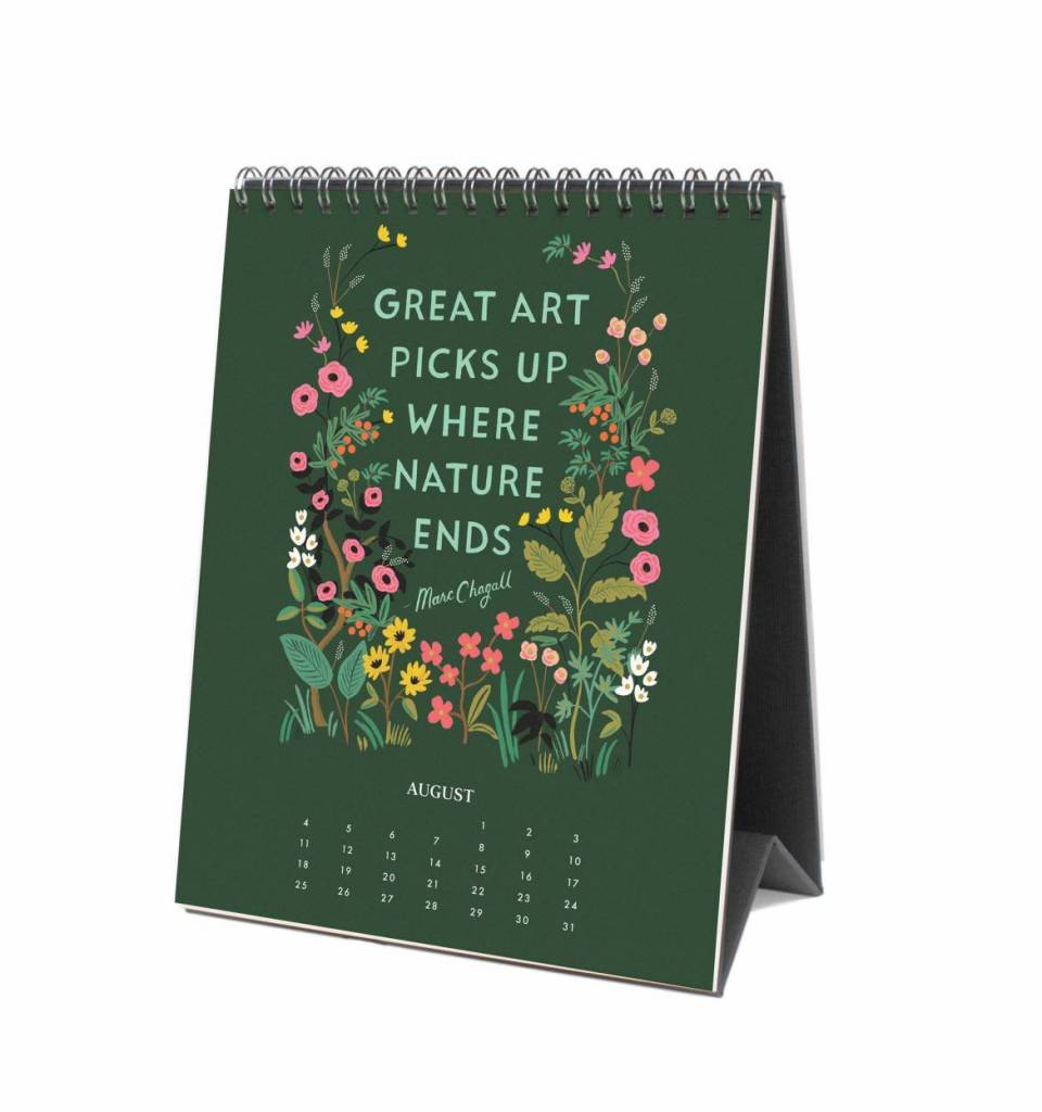 2019 Inspirational quotes Desk Calendar by Rifle Paper Co
