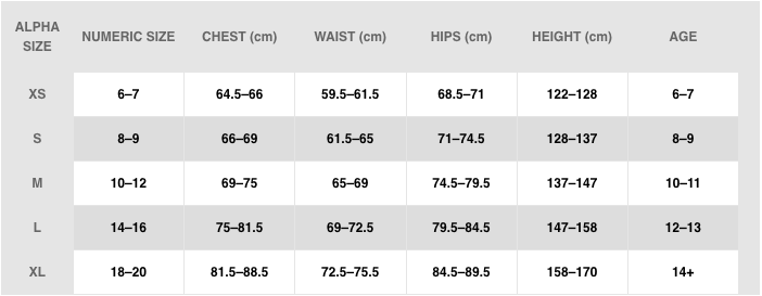 Nike Tiempo Premier Jersey Size Chart