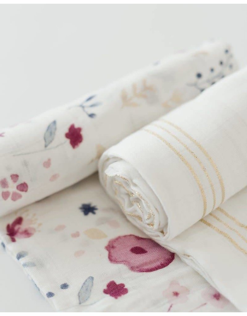 Little Unicorn Deluxe Swaddle Set Fairy Garden Bel Bambino By Little Unicorn Deluxe Swaddle Set Fairy Garden