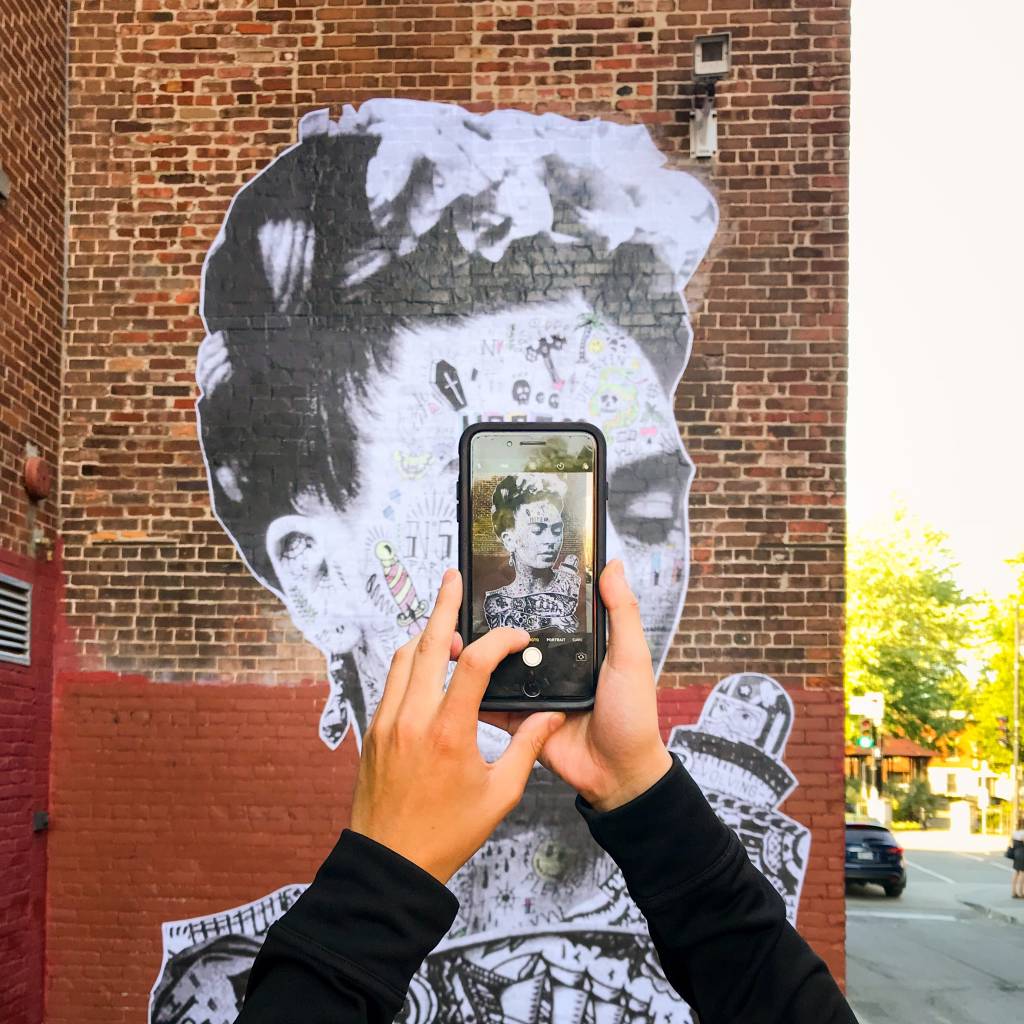 J. Schreter’s hit with EPIC Stikki Peaches Mural