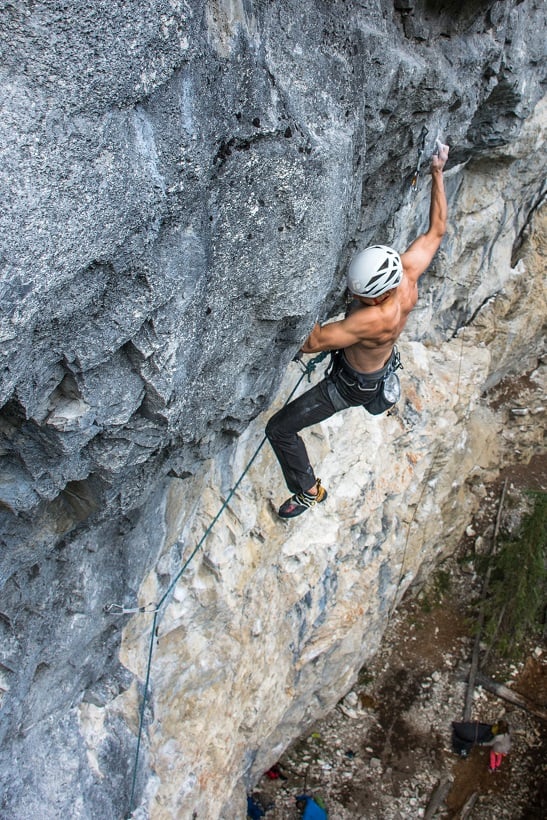 canmore climbing acephale crag nemo