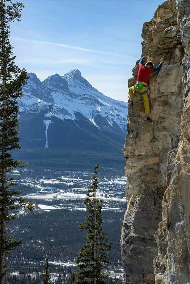 canmore climbing echo canyon crag