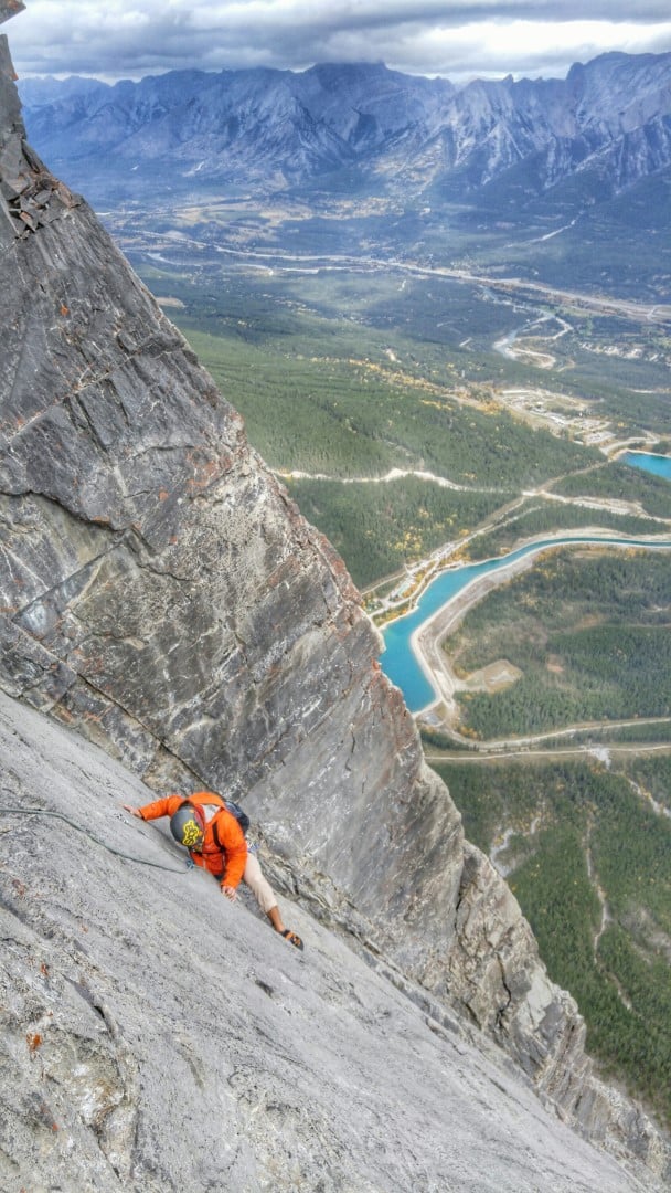 canmore climbing NE Face Ha Ling Peak