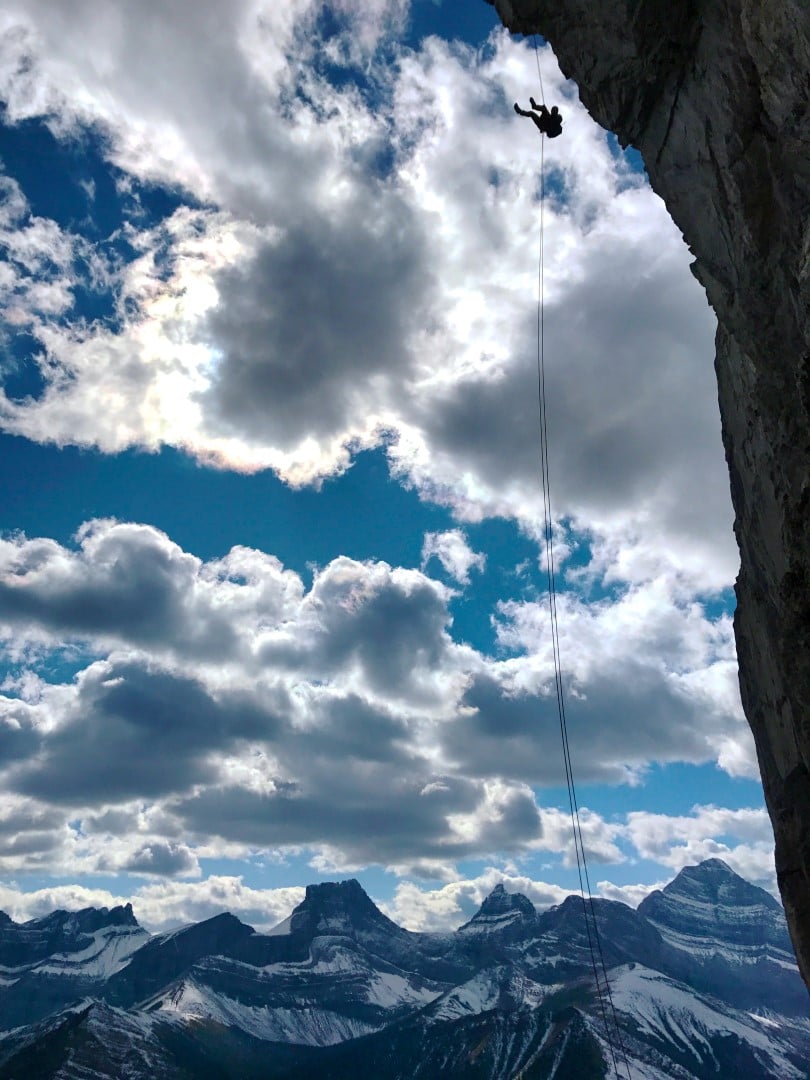 canmore climbing the fold, mount kidd