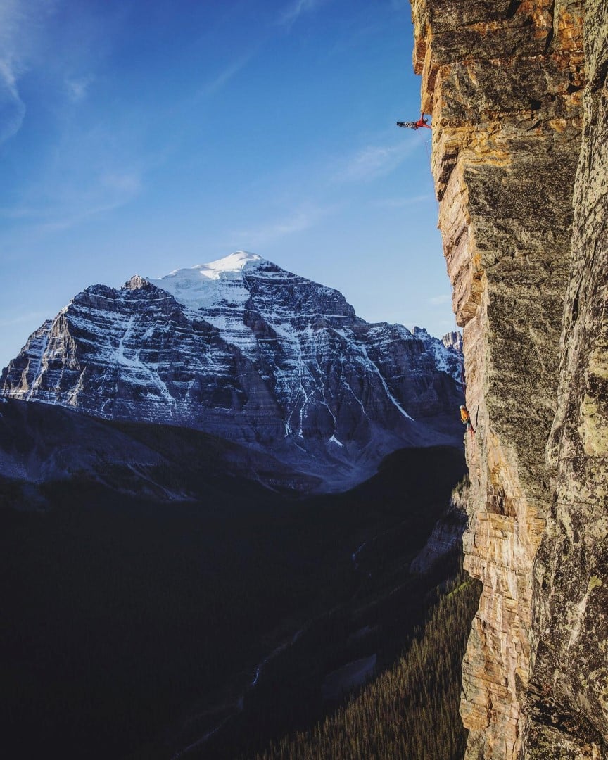 canmore climbing, screams from the balcony, Saddleback