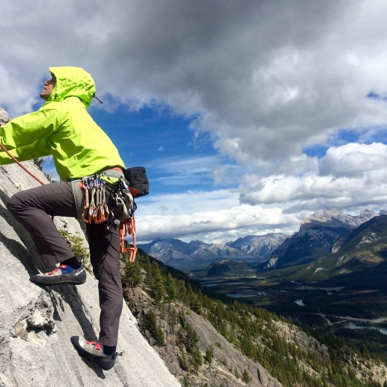 canmore climbing aftonroe, guides rock