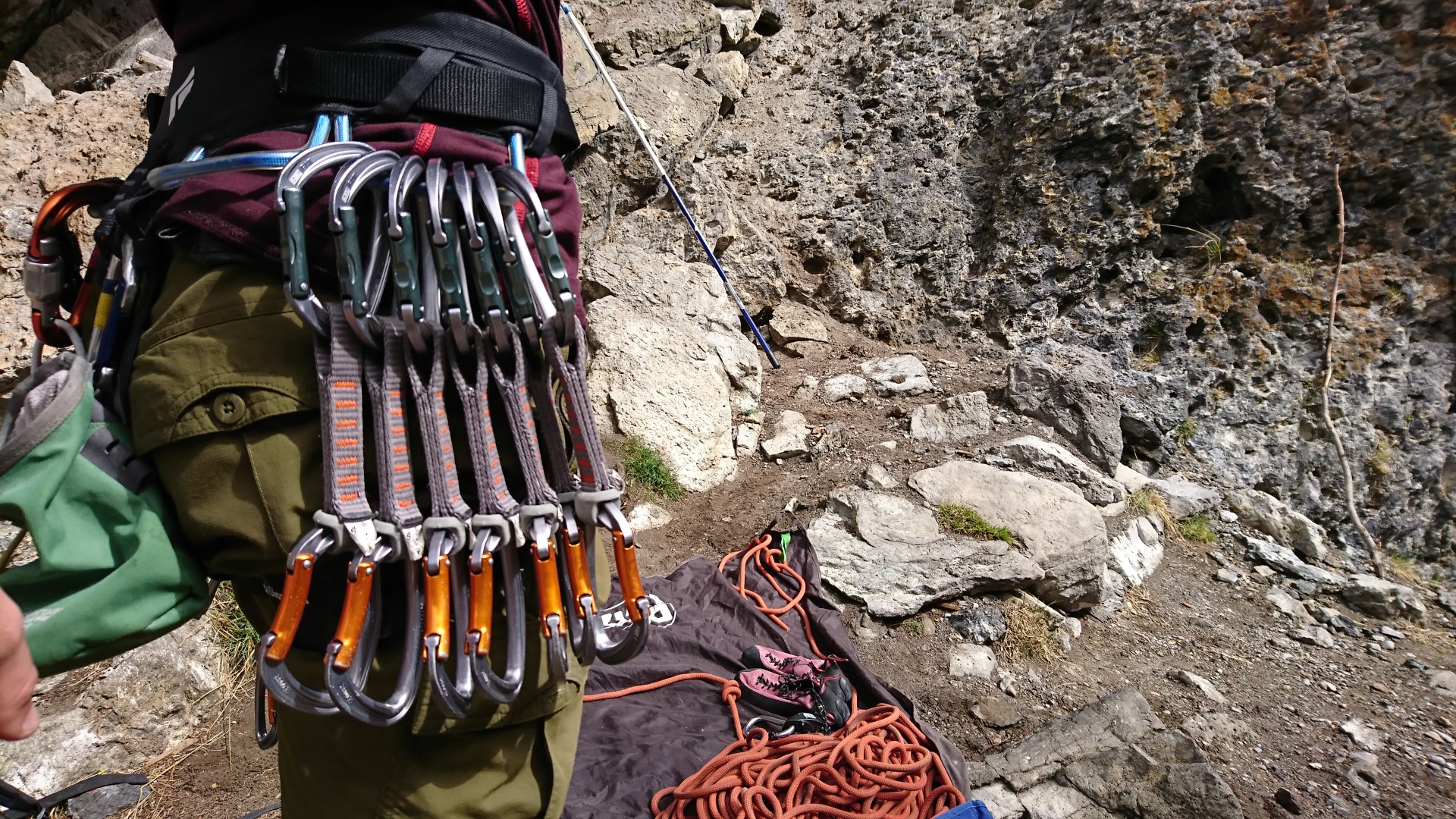 basic equipment to climb outside