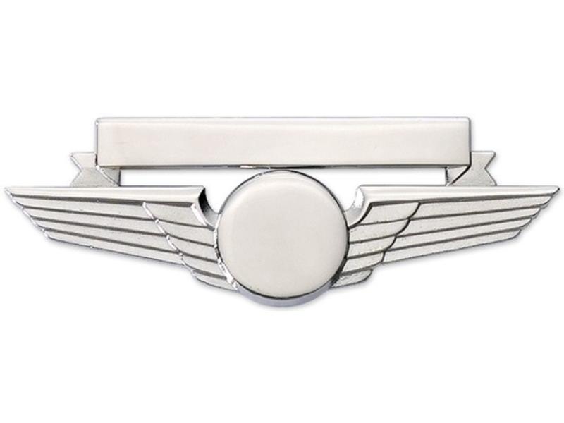 Pin: Wing w/ Nametag Silver