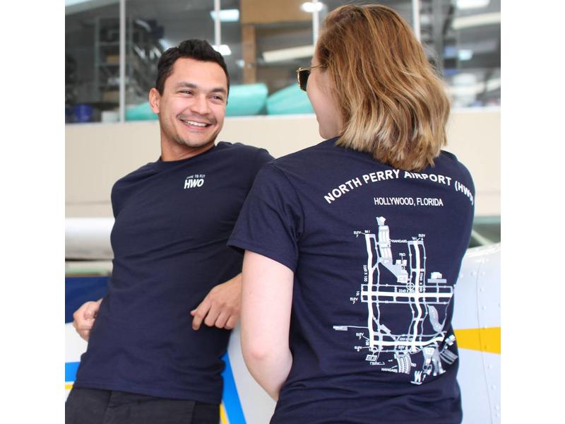Dare to Fly Apparel T-Shirt: HWO Airport Diagram