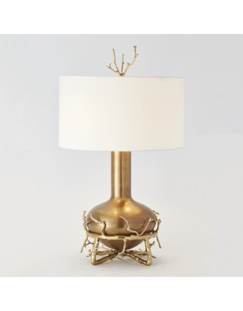 Global Views Fat Brass Twig Table Lamp Plantecor Global Views Fat Brass Twig Table Lamp