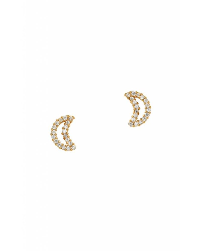Tai Jewelry Moon Stud Earrings Mint Major Tai Jewelry Moon Stud Earrings
