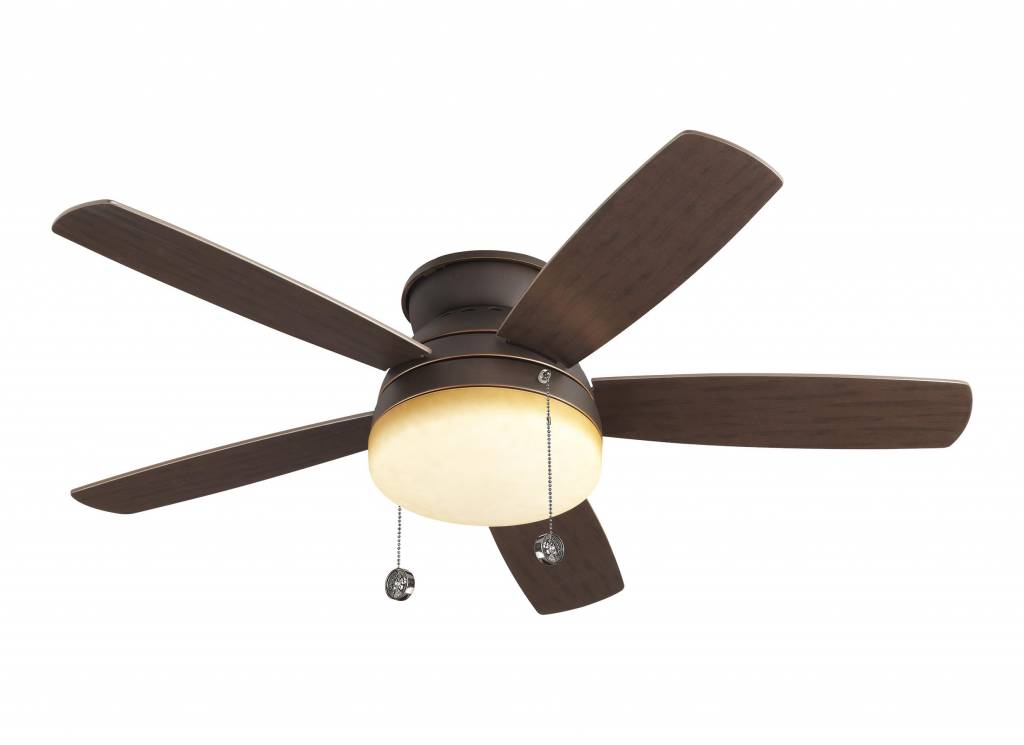 52 Traverse Roman Bronze Semi Flush Ceiling Fan Hilltop Interiors