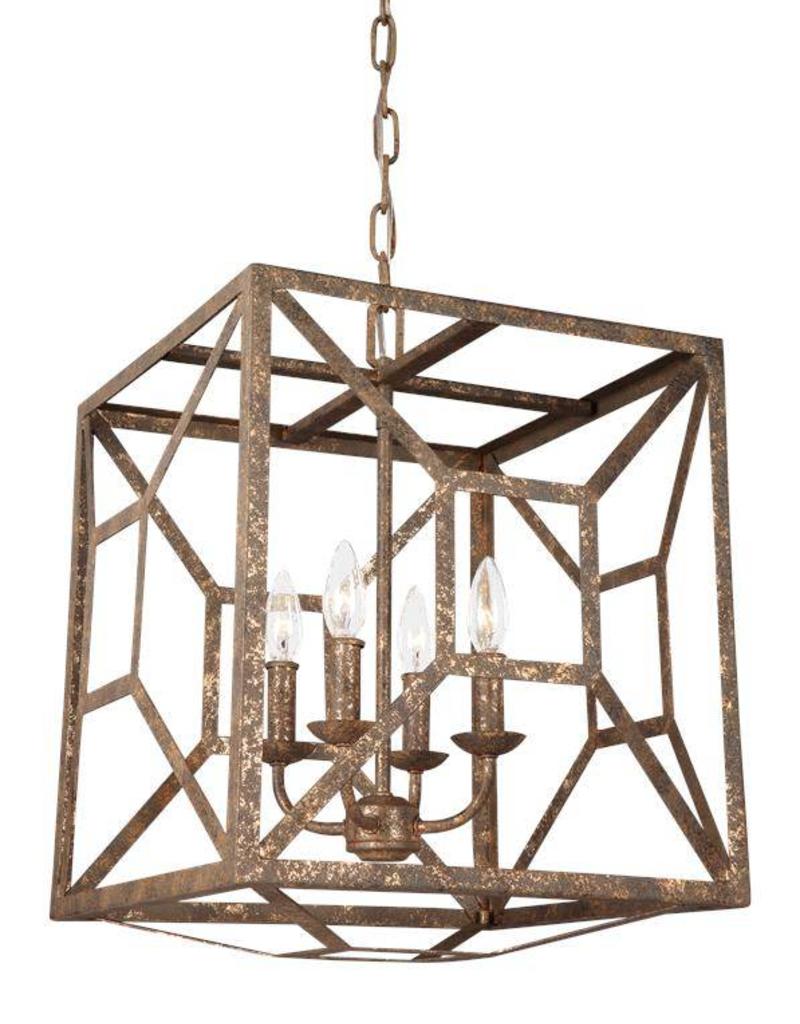 Marquelle 4 Light Chandelier Distressed Goldleaf Hilltop Interiors Feiss Marquelle 4 Light Chandelier Distressed Goldleaf