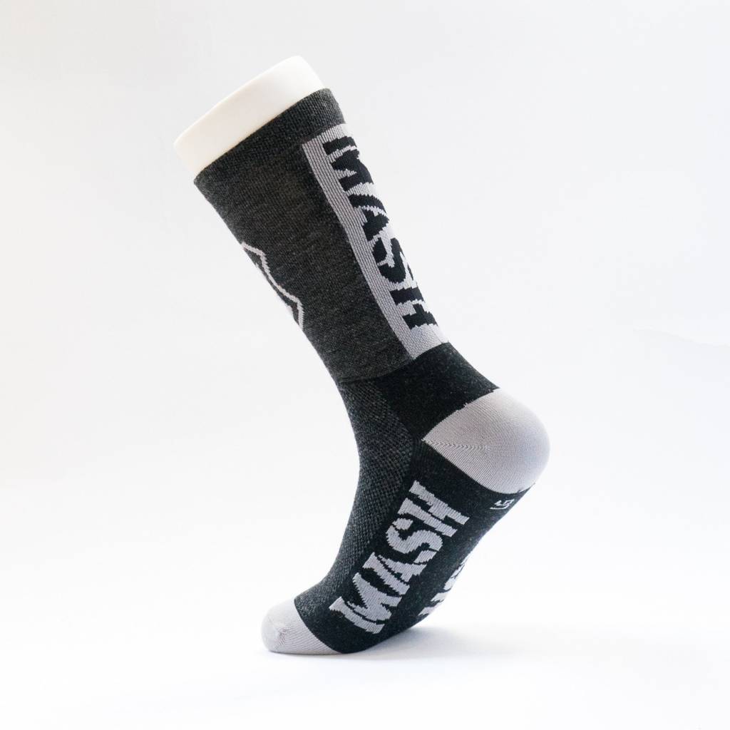 DeFeet MASH Shop Charcoal Wool High Socks DeFeet MASH Shop Charcoal Wool High Socks
