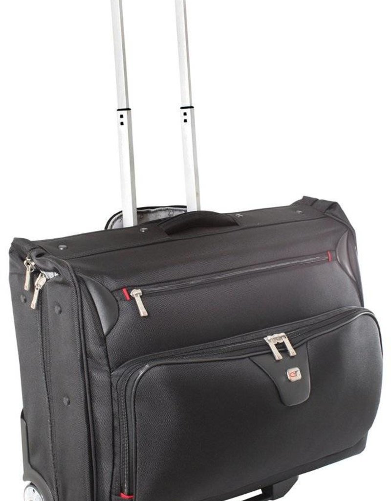 Manhatten Wheeled Garment Bag Black Capital City Luggage Gino Ferrari Manhatten Wheeled Garment Bag Black