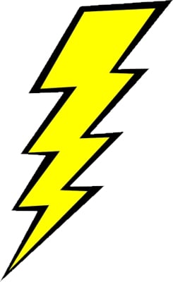 A lightening bolt.