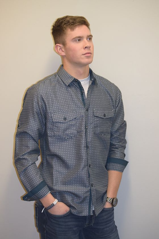 patterned button up shirts