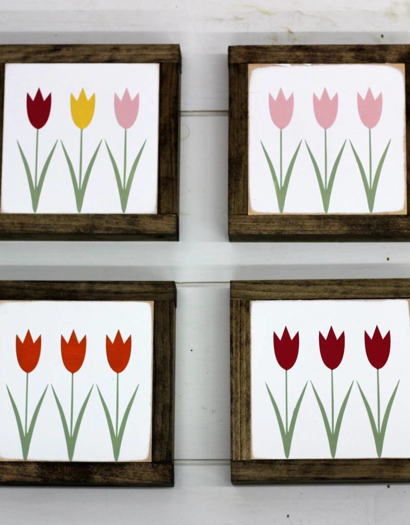 Spring Tulips Mini Sign Spring Tulips Mini Sign