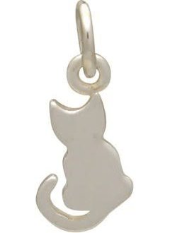 Sterling Charms Lauren Rae Jewelry Boutique Sterling Silver Cat Charm