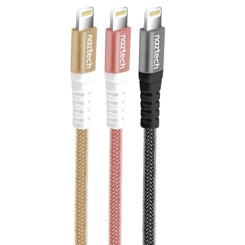 Naztech NAZTECH - Câble Robuste MFI iPhone Lightning Tressé 4 pieds - Garantie à vie - Canada Naztech NAZTECH - Câble Robuste MFI iPhone Lightning Tressé 4 pieds - Garantie à vie - Canada