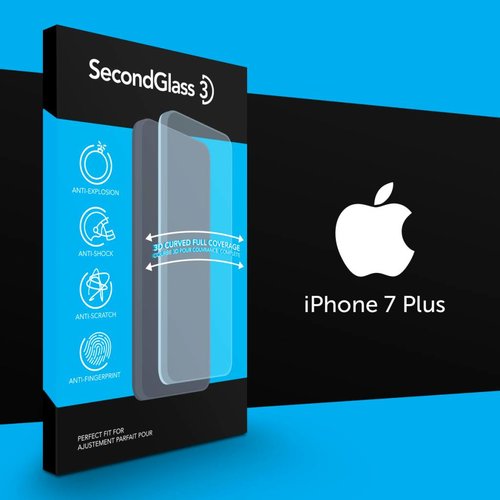 Second Glass Second Glass 3D pour iPhone 7 Plus Second Glass Second Glass 3D pour iPhone 7 Plus