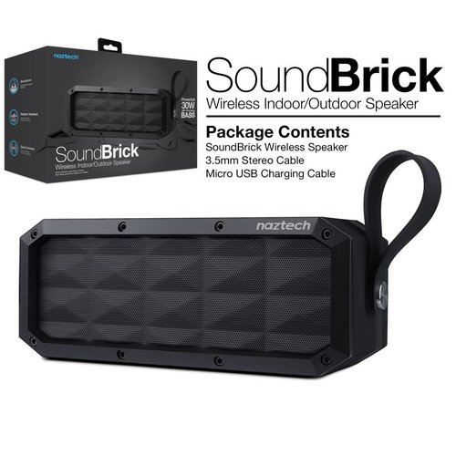 Naztech Naztech ''Sound Brick'' Haut Parleur Bluetooth 30W Naztech Naztech ''Sound Brick'' Haut Parleur Bluetooth 30W