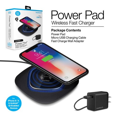 Naztech Naztech Power Pad Qi Wireless Fast Charger Naztech Naztech Power Pad Qi Wireless Fast Charger