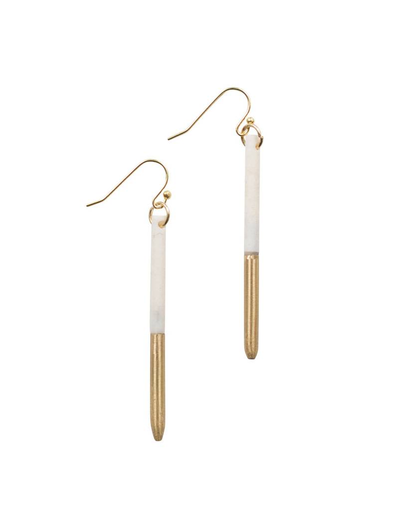 Buffalo Bone Earrings Handmade Humankind Fair Trade Cfm Buffalo Bone Earrings