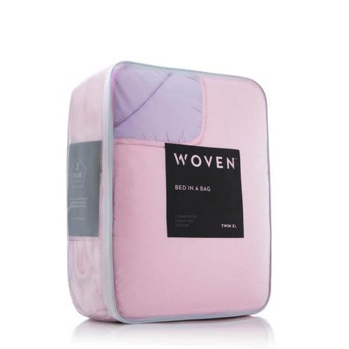 MALOUF WOVEN Bed-In-A-Bag - Twin Lilac/Blush MALOUF WOVEN Bed-In-A-Bag - Twin Lilac/Blush