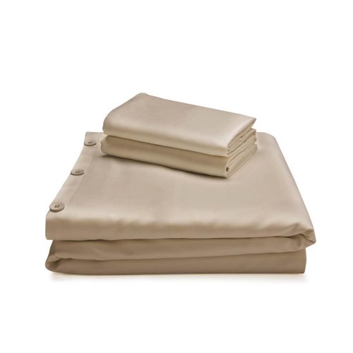 MALOUF WOVEN Bamboo Duvet Cover Set - Queen Driftwood MALOUF WOVEN Bamboo Duvet Cover Set - Queen Driftwood