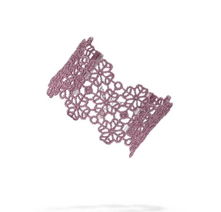 Cruciani Bracelet Clover Mauve Lilac Vinette Rose Boutique Cruciani Mauve Clover Bracelet