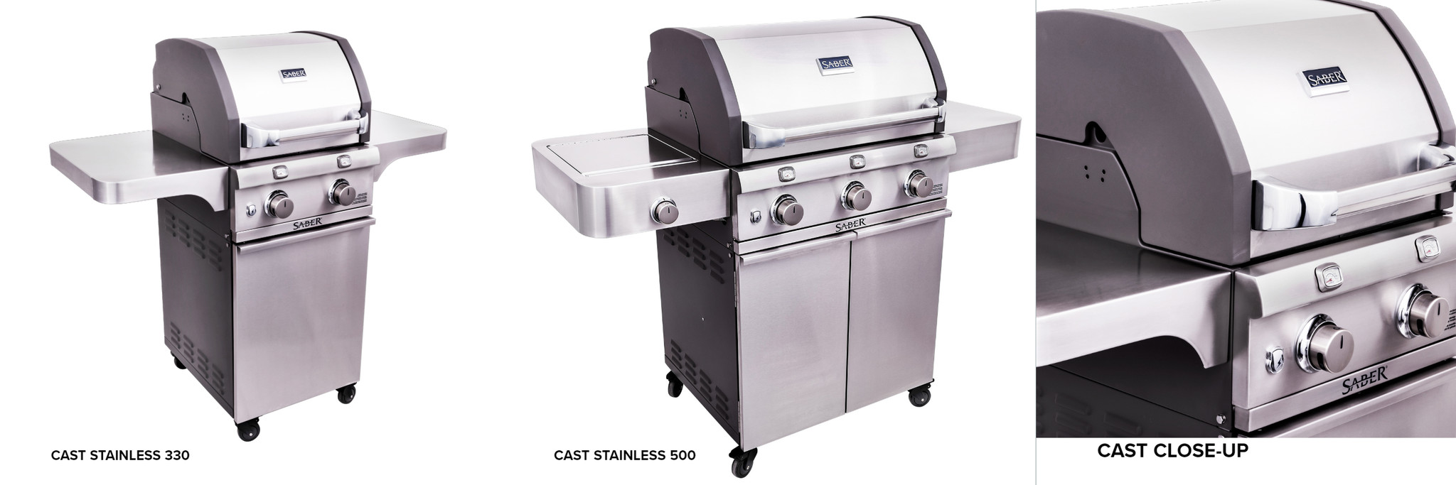 Saber Grills Cast Stainless Series
