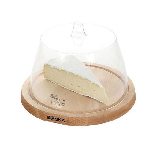 Boska Boska Beech cheese board with plastic dome 9.8 inches Boska Boska Beech cheese board with plastic dome 9.8 inches
