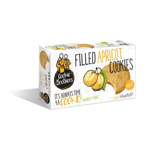 Cookie Brothers Cookie Bros Organic Wheat Apricot 175g Cookie Brothers Cookie Bros Organic Wheat Apricot 175g