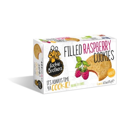 Cookie Brothers Cookie Bros Organic Wheat Raspberry 175g Cookie Brothers Cookie Bros Organic Wheat Raspberry 175g